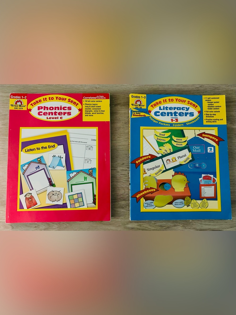TEACHER/HOMESCHOOL Bundle - TWO (2) Take It To Your Seat Phonics/Literacy Center